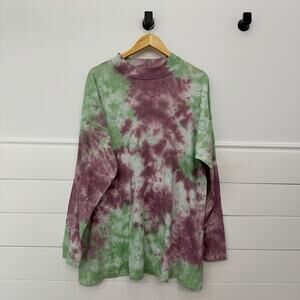 Women’s Free People We The Free Be Free Tie Dye Long Sleeve Tee Size Large L